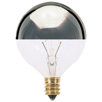 25W 120V G16 1/2 E12 Silver Crown Bulb by SATCO Lighting - Starlight Lighting USA and Canada